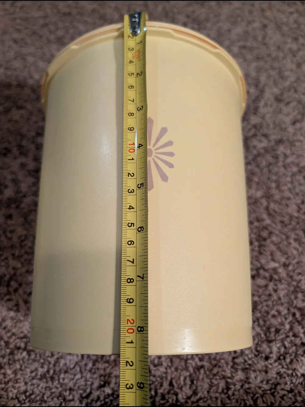 Tupperware Cream Storage Container Lid - Embossed Logo